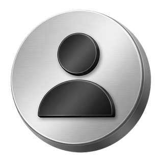 Avatar de utilizador em prata com estilo 3D decorativo, presente na página de FAQ